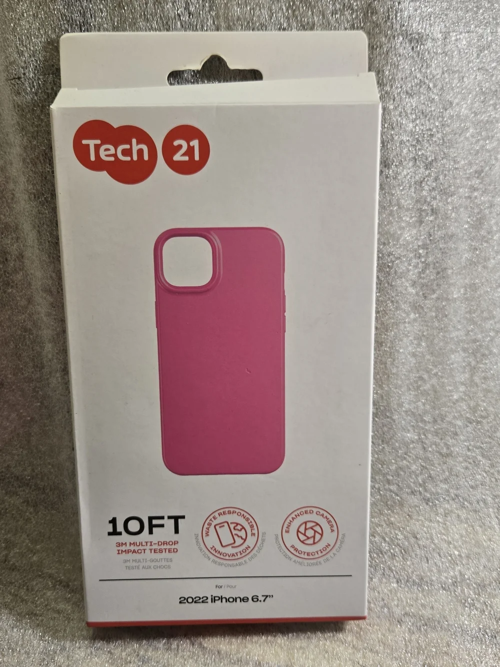tech21 Pink Protective Phone Case for 2022 iPhone 6.7